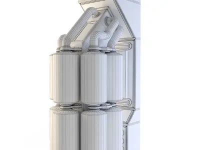 Space Station Wall 6 3D model