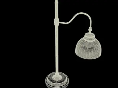 Angled Desk Lamp 3D model