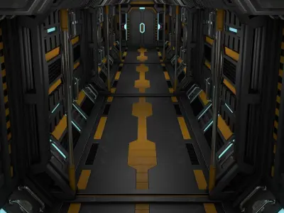 Sci Fi Corridor 3D model