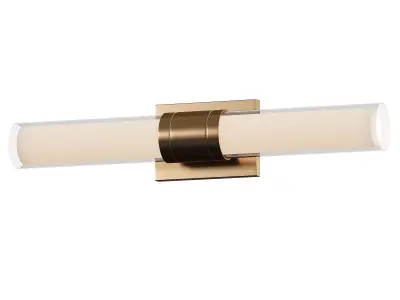  Porta - aged brass and opal rechargeable table lamp 3D model