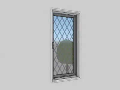 Japanese Window Sliding 3D model