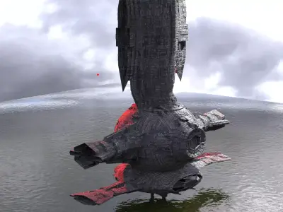 Ocean Drake interceptor Ship  3D model