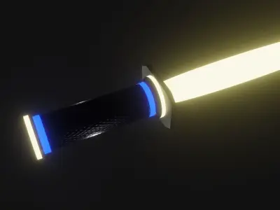 Sci-Fi Knife 3D Model 3D model