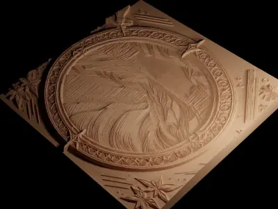 Northern Lights CNC 3d Print High Relief Sand Casting 3D print model