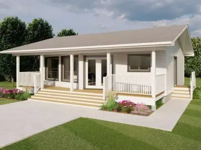 The Minimalist Retreat A Modern Concept 3D model
