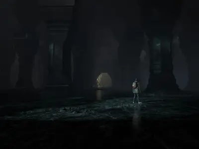 3D model kitbash of Mines of Moria Low-poly 3D model