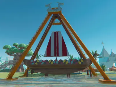 Ship attraction 3D model