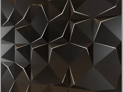 3d panel 11 Low-poly 3D model