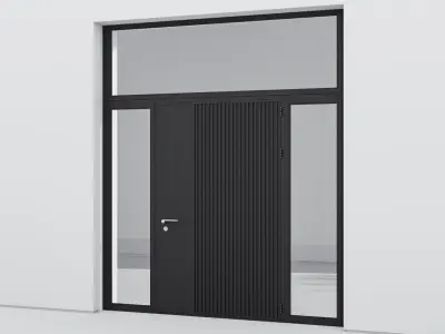 Aluminium door 26 3D model
