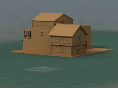 Wargame Scenery Tavern 3D Print Model 3D print model