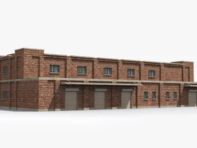 Factory xx8 Low-poly 3D model