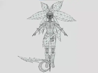 Juliante - Dragon Quest X - Demon Boss Low-poly 3D model