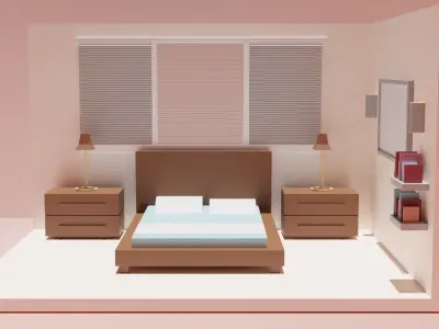 Mini Bedroom 3D model