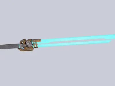 Sci fi elite sword Low-poly 3D model