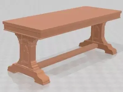 Table - Medieval 2 Printable 3D print model