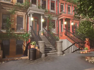 Modular Buildings Vol 1 Low-poly 3D model