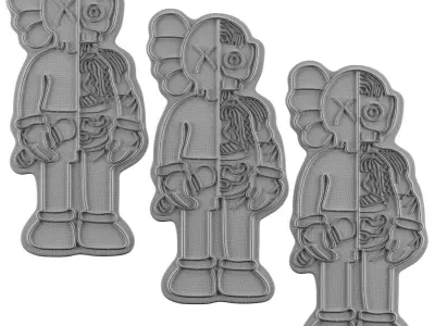 Kaws Neon Sign 3D model 3