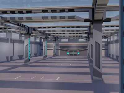 Sci Fi Interior 3D model 80