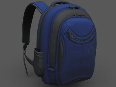 Backpack human ver5 Low-poly 3D model