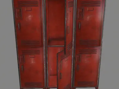 locker 7 Low-poly 3D model