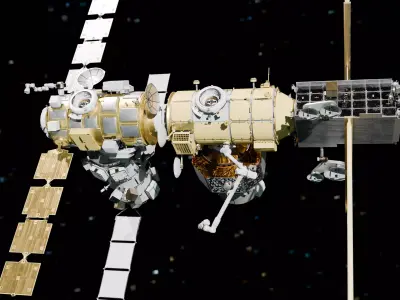 Gateway Lunar Space Station High Detail 3D Model 3D model