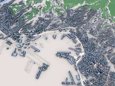 Genoa City Italy 3D model
