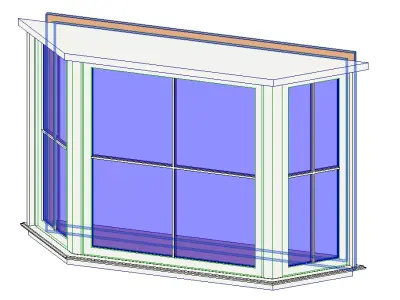 Casement Bay Window 3D model