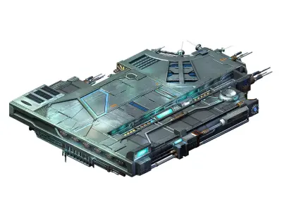 Spaceship - indoor - floor 3D model