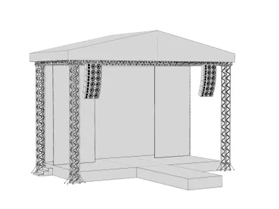 Concert Stage 12 3D model buy