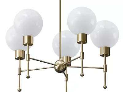 Untitled chandelier with four balls 3D model
