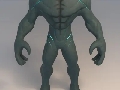 Alien Sentinel Low-poly 3D model