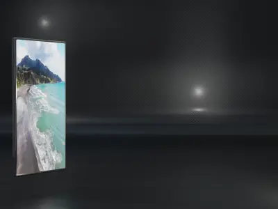 Phone metal door Free low-poly 3D model