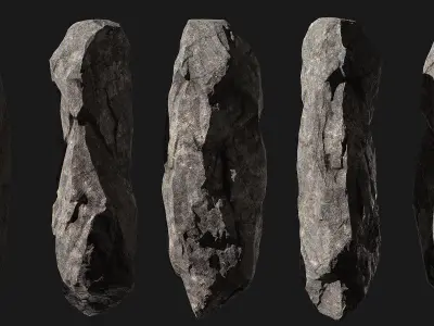Rocky scene 3D model