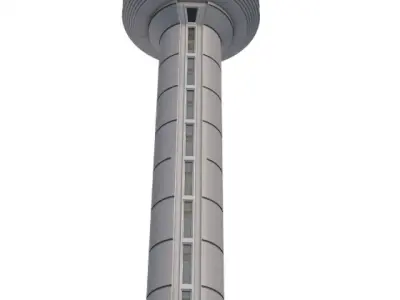 Airport Control Tower 3D model