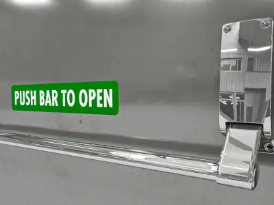 Exit Door Low-poly 3D model