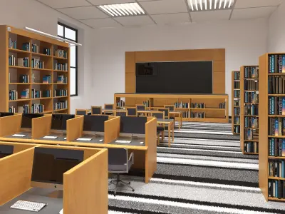  School Library Interior 