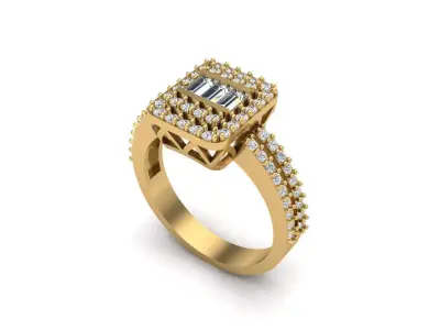 Jewelry ring 442 3D print model