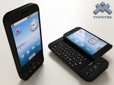 HTC Dream G1 Google Android phone - 2008 3D model