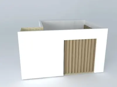 daisyorkut cube with window Free 3D model