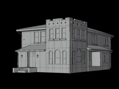 BG Buildings - vol 1 Low-poly 3D model