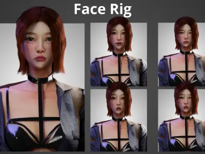 futuristic Woman - GameReady Low-poly 3D model purchase