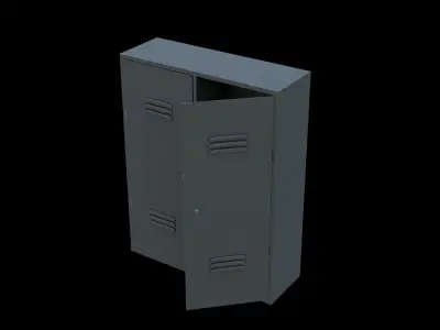 Locker Low-poly 3D model