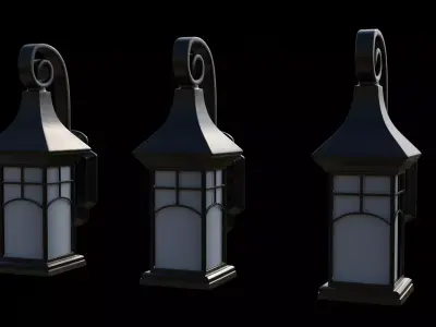 Wall Lamp 3D model 11