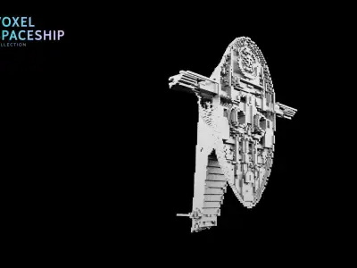 3D VOXEL SPACESHIP Collection 3 Boba Fett 3D model