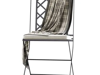 Manutti St-Tropez Chair  Low-poly 3D model