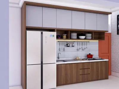 interior design kitchen 3D model