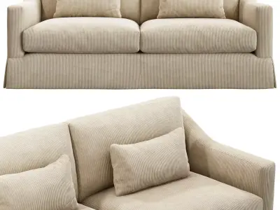 Charter Street Oxford Sofa 3D model
