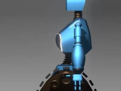 Blue Robot 3D model