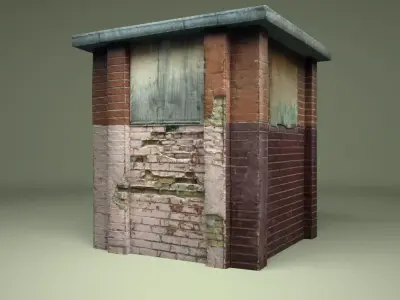 Construction old box Free low-poly 3D model