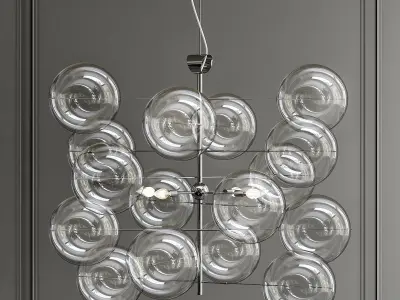 ATOM 1 bubble chandelier 3D model